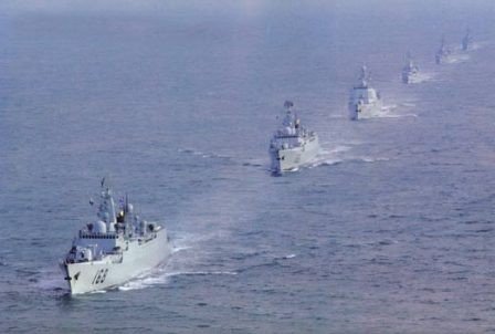 Một hạm đội hải quân của Trung Quốc